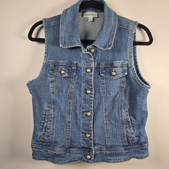 dressbarn Jackets & Blazers - Denim Sleeveless Vest